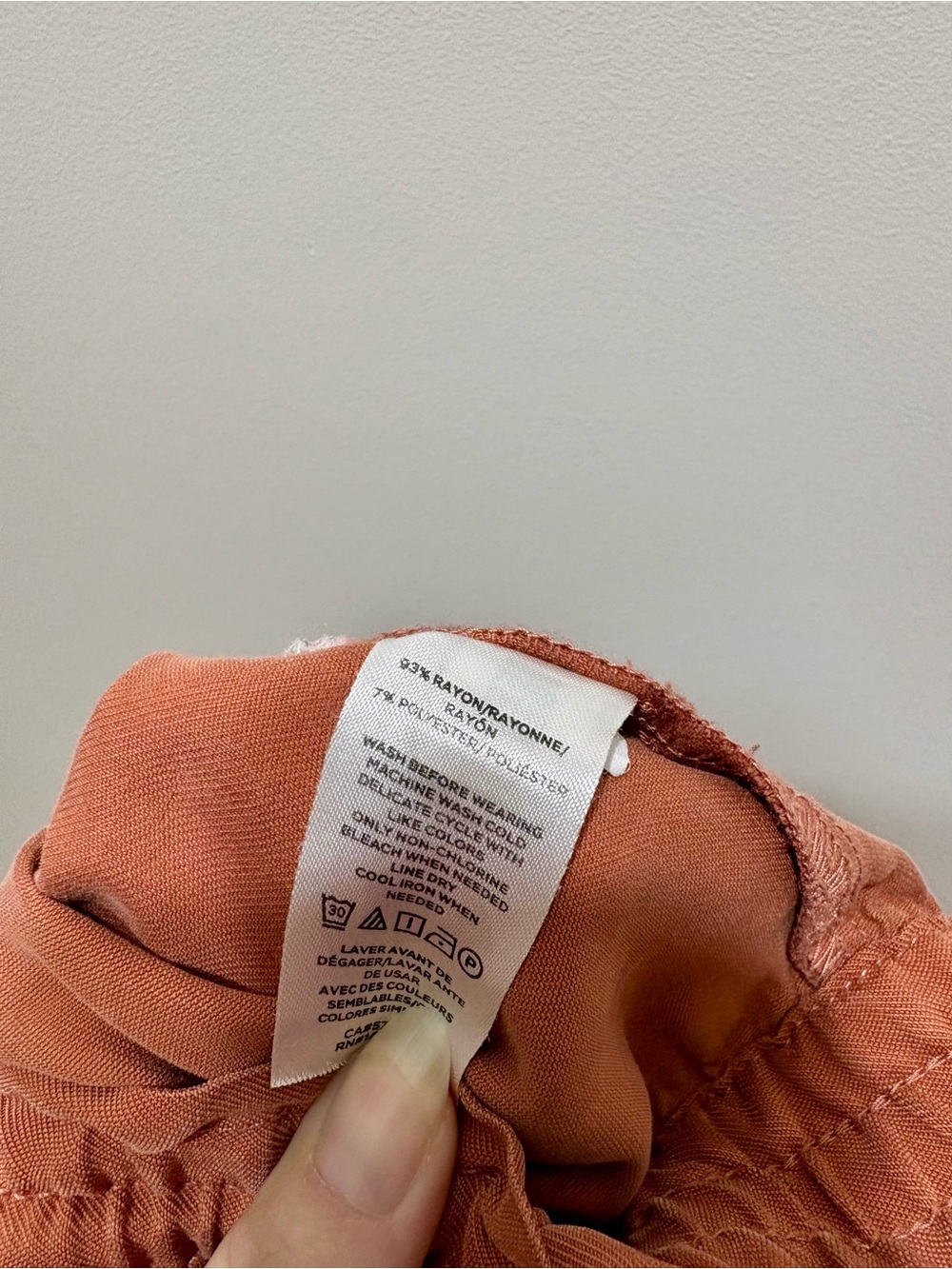 LOFT Women’s Rust High Rise Drawstring Relaxed Shorts Size Small - Picture 6 of 7